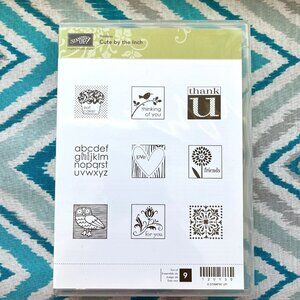 Stampin' Up! Cute by the Inch Clear Cling Mount Stamps, Set of 9, Hostess Set